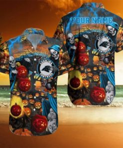 Carolina Panthers NFL Hawaiian Shirt Halloween Personalize Gifts For Men Dad Gifts Christmas Gifts