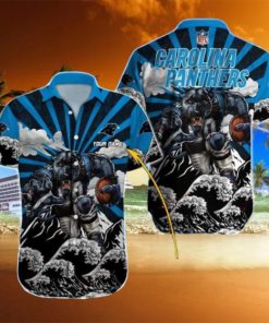 Carolina Panthers NFL Hawaiian Shirt Panthers Mascot Personalize Gifts For Men Dad Gifts Christmas Gifts