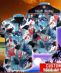 Carolina Panthers NFL Team Aloha Hawaiian Shirt Custom Name For Fans