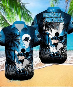 Carolina Panthers NFL Team Logo Baby Yoda Hawaiian Shirt