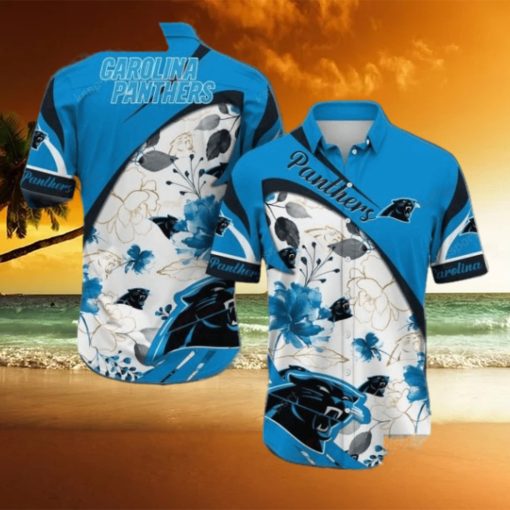 Carolina Panthers NFL Vintage Floral Hawaiian Shirt Gifts For Fans Dad Gifts