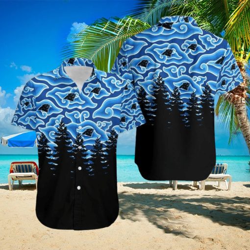 Carolina Panthers Ninja Cloud Blackest Hawaiian Shirt Holiday Gift For Halloween