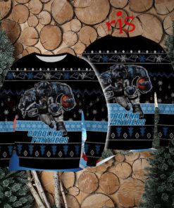 Carolina Panthers Player Rushing Ugly Christmas Sweater Style Gift For Men And Women