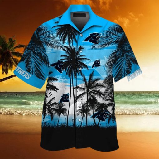 Carolina Panthers Short Sleeve Button Up Tropical Aloha Hawaiian Shirts For Men Women Shirt