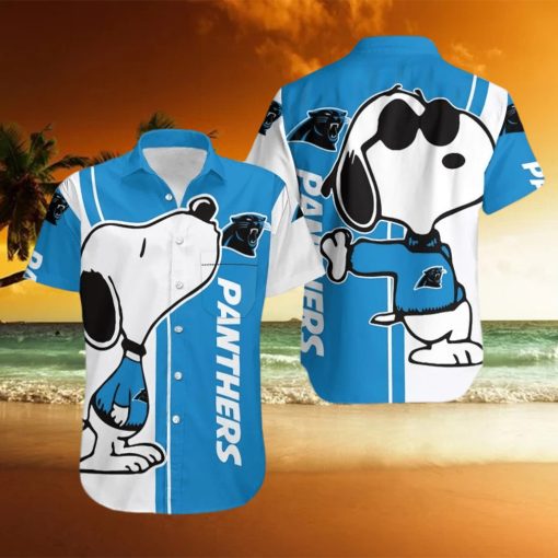 Carolina Panthers Snoopy Lover 3D Printed Hawaiian Shirt