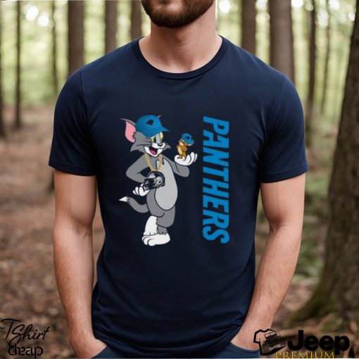 Carolina Panthers T Shirt Print Tom And Jerry Nfl Tom And Jerry Tshirt For Fans