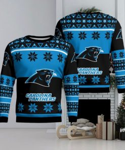 Carolina Panthers Winter Ugly Christmas AOP Sweater For Men And Women