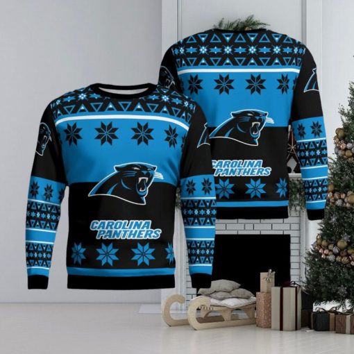 Carolina Panthers Winter Ugly Christmas AOP Sweater For Men And Women