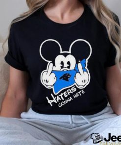 Carolina panthers haters gonna hate mickey mouse shirt