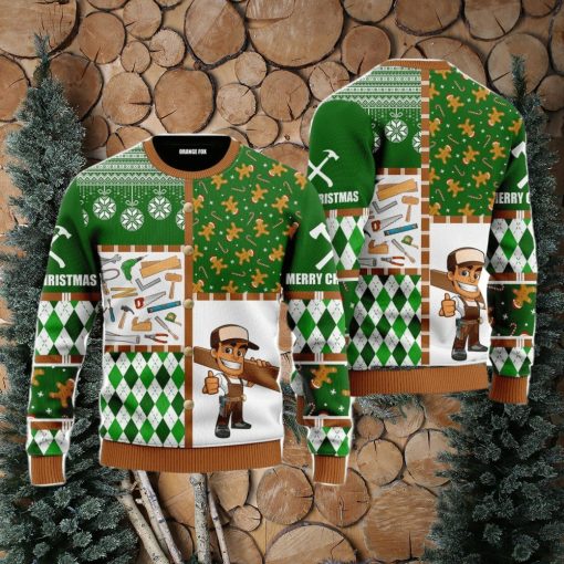 Carpenter Ugly Christmas Sweater For Men And Women