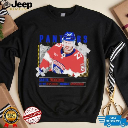 Carter Verhaeghe number 23 Florida Panthers ice hockey player pose paper gift shirt