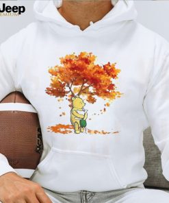 Cartoon Animals Under Fall Tree Shirt Cute Graphic Tees Gifts For Thanksgiving