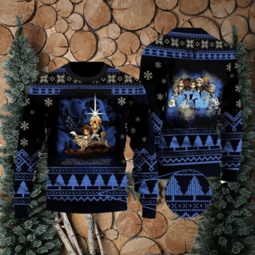 Cartoon Star Wars Characters Christmas Sweater Gift For Men And Women