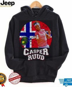 Casper Ruud Forehand Norway Tennis Neon Light Norway Flag T Shirt