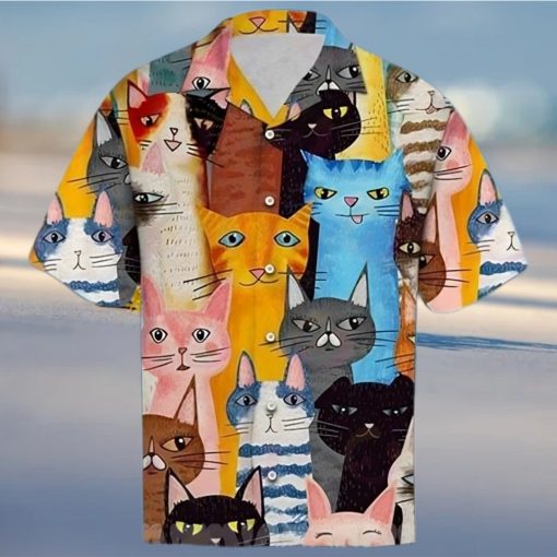 Cat Cute 3D Hawaiian Shirt