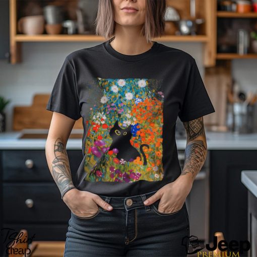 Cat Flower Classic T Shirt