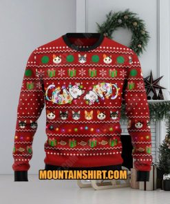 Cat Light Ugy Christmas Sweater