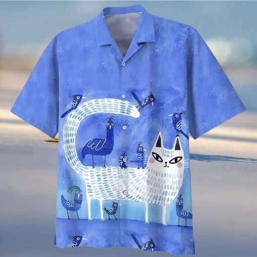 Cat Lover Print Hawaiian Shirt