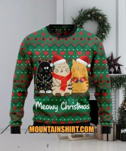 Cat Meowy Christmas Ugy Christmas Sweater