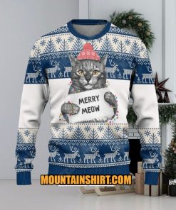 Cat Merry Meows Ugy Christmas Sweater