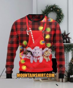 Cat Pocket Ugy Christmas Sweater