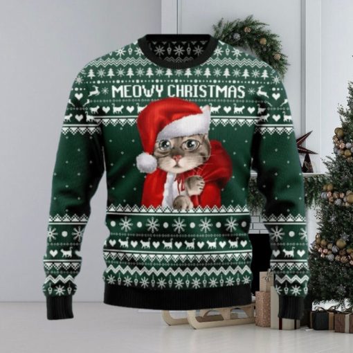 Cat Santa Ugly Christmas Sweater