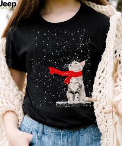 Cat Scarf Christmas Shirt