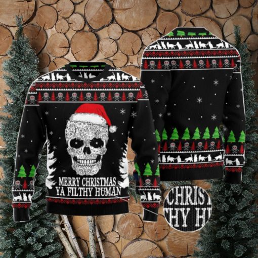 Cat Skull Santa Ugly Christmas Sweater AOP All Over Printed Sweater