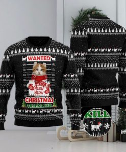 Cat Treekiller Wanted Meow Meow Meow Christmas Treekiller Black Christmas 3D Sweater