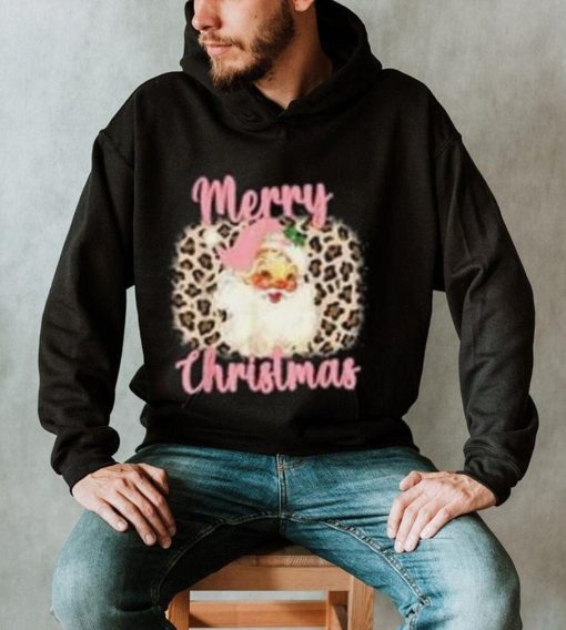 Caterpillar Funny Vintage Pink Santa Claus Pink Christmas Design Long Sleeve T shirt