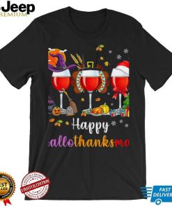 Caterpillar Happy Hallothanksmas Halloween Thanksgiving Christmas Family Long Sleeve T shirt