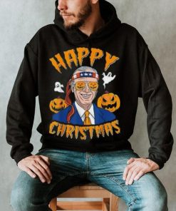 Caterpillar Joe Biden Confused Happy Christmas Funny Halloween T shirt