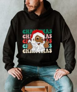 Caterpillar Santa Claus Black Christmas Afro African American Xmas T shirt