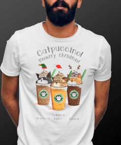 Catpuccino Meowrry Christmas shirt