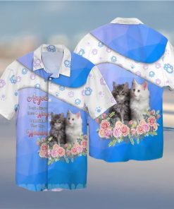 Cats Angels Do Not Always Have Wings Sometimes They Have Whiskers Summer Time Hawaiian Shirt