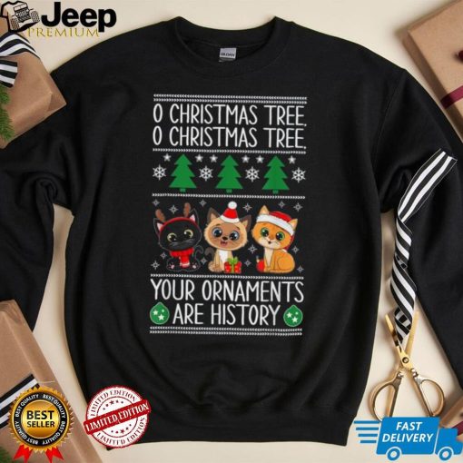 Cats Christmas Funny Cat Pajama For Cat Lovers Family Xmas Unisex Shirt