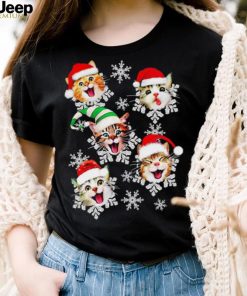 Cats Hat Santa Merry Christmas Shirt