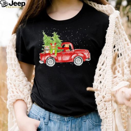 Cats Hat Santa Scarf Car Tree Christmas Shirt