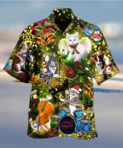 Cats Merry Christmas Angel Limited Edition Hawaiian Shirt