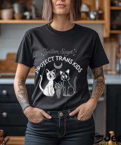 Cats sailor says protect trans kids shirt