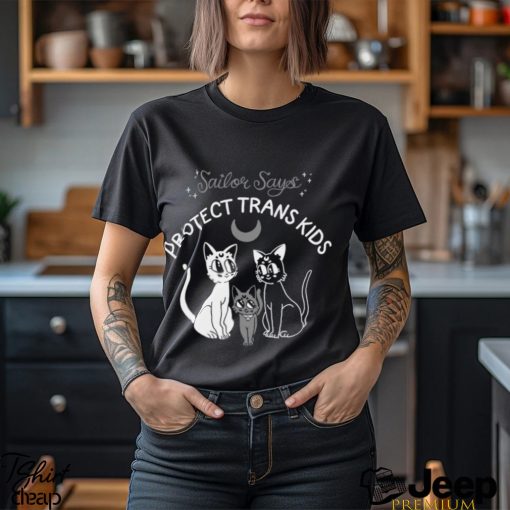 Cats sailor says protect trans kids shirt