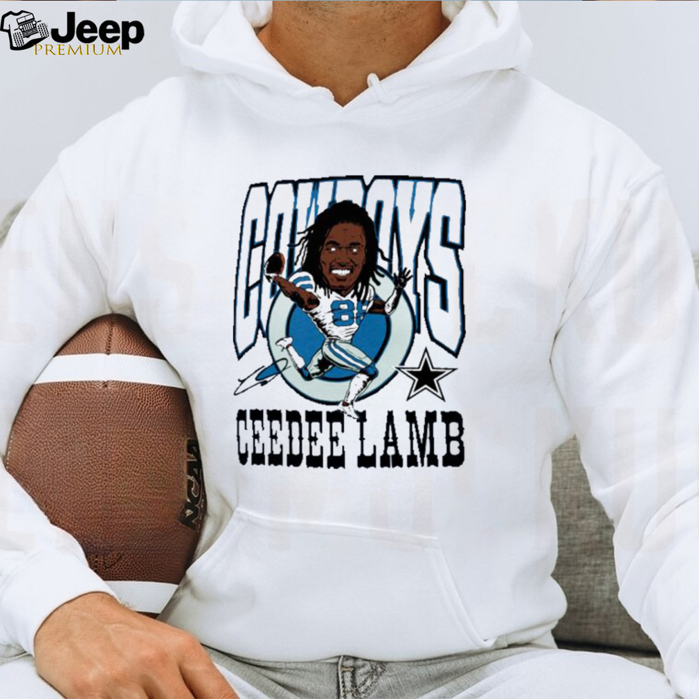 CeeDee Lamb Dallas Cowboys cartoon run signature shirt - Limotees