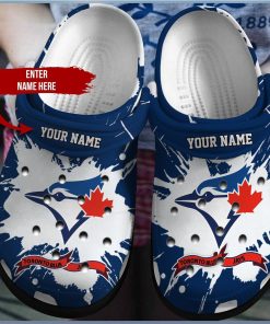 Celebrate Baseball Fandom Personalized Toronto Blue Jays Crocbland Clog Design