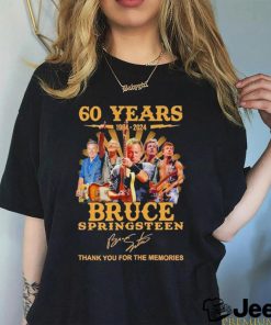 Celebrating 60 Years 1964 – 2024 of Bruce Springsteen’s Singing Career Thank You For The Memories Shirt