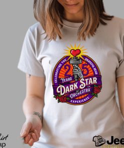 Celebrating the Grateful Dead 25 years Dark Star Orchestra experience logo shirt