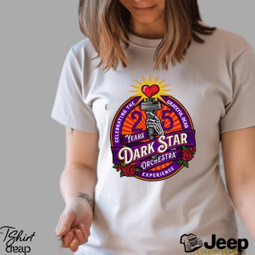 Celebrating the Grateful Dead 25 years Dark Star Orchestra experience logo shirt