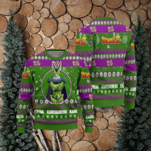 Cell Anime Ugly Christmas Sweater Dragon Ball Z Xmas Gift