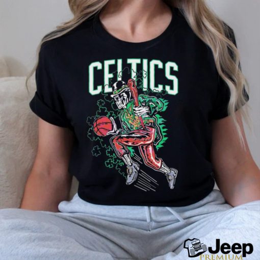 Celtics Clover Skeleton Basketball Boston Celtics Basketball 2023 NBA Playoff Shirt