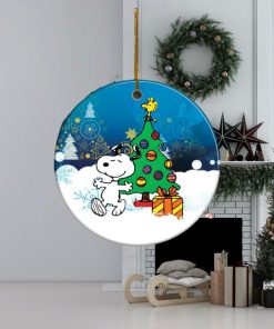 Ceramic Circle Ornament Snoopy Copy