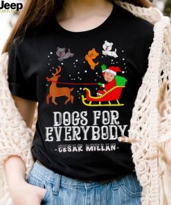 Cesar Millan dog for everybody paw Merry Christmas shirt